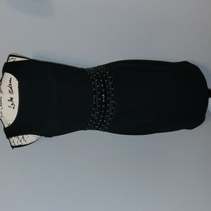 JS Boutique Beaded Waist Cocktail Dress